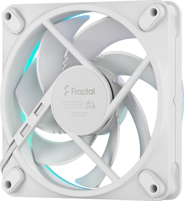 Fractal Design Momentum 12 RGB, weiß, 120mm
