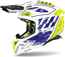 Airoh Aviator 3 Rampage blau/weiß/gelb