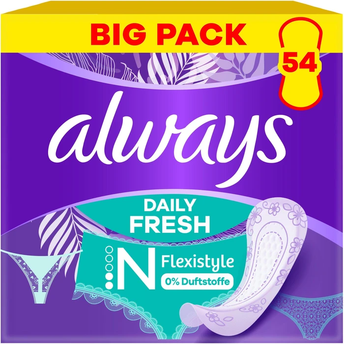 Always Daily Flexistyle normal fresh scent, 54 Stück