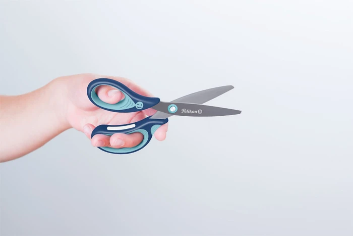 Pelikan griffix Schulschere, Universalschere, Linkshänder, 140mm, blau