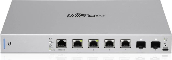 Ubiquiti UniFiSwitch 6 XG Desktop 10G Managed Switch, 4x RJ-45, 2x SFP+, PoE++
