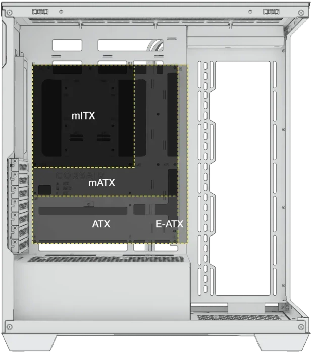 Corsair 3500X ARGB, schwarz, Glasfenster