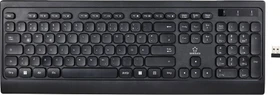 Renkforce RF-WLSKB-200 Funktastatur, schwarz, USB, DE (RF-5799534 / 2899767)