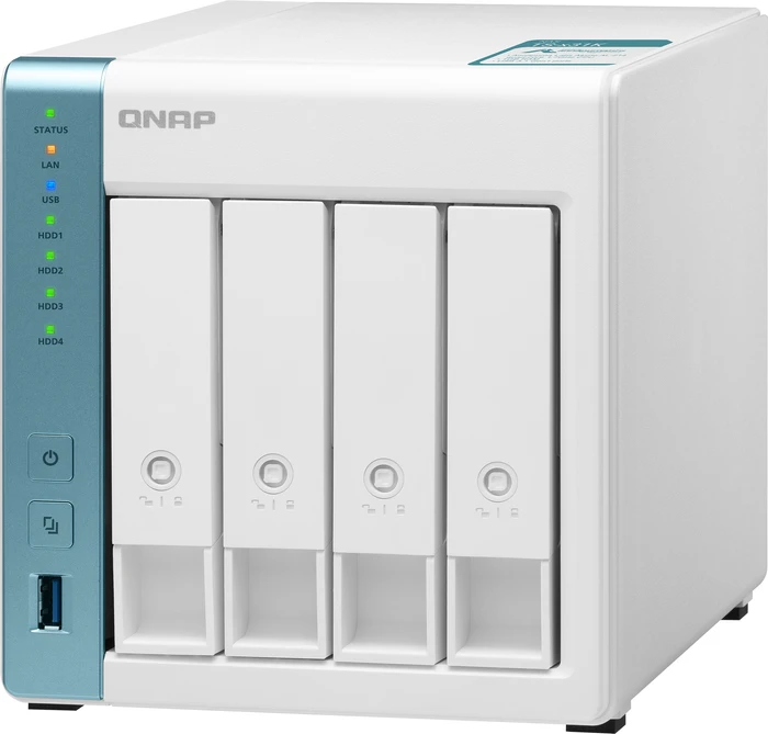 QNAP Turbo Station TS-431K 8TB, 1GB RAM, 2x RJ-45 1000Base-T, 3x USB-A 3.0
