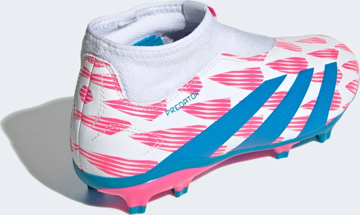 adidas Predator League Laceless FG cloud white/solar blue/solar pink (Junior)