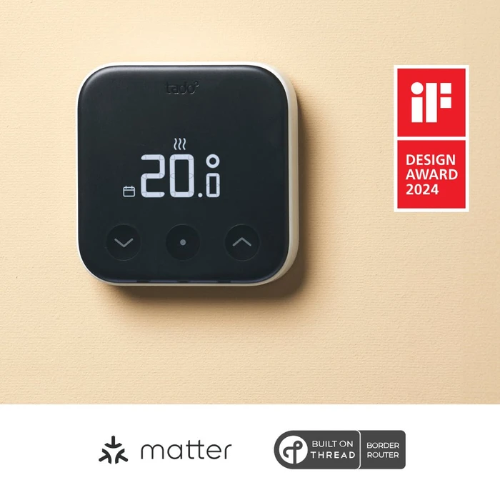 tado Starter Kit Smart Thermostat X, 1x Thermostat, inkl. Bridge, Set