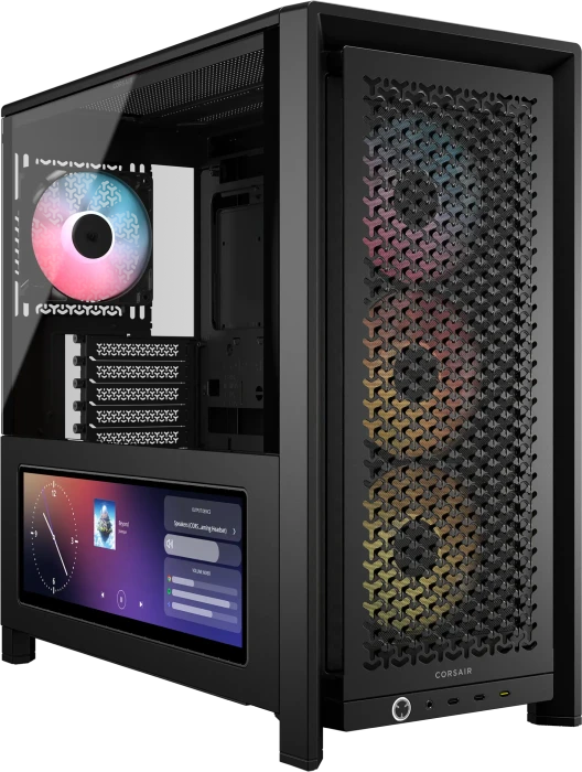 Corsair Frame 4000D LCD RS ARGB, schwarz, Glasfenster