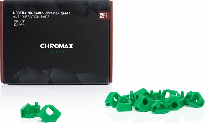 Noctua NA-SAVP5 chromax.green Anti-Vibrations-Pads für 80/92mm Lüfter, grün, 16er-Pack