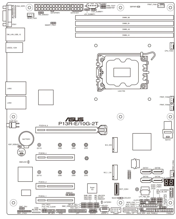 ASUS P13R-E/10G-2T (Intel 1700)