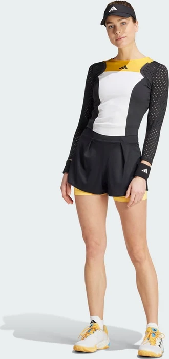adidas Tennis Heat.RDY Cropped FreeLift Shirt langarm white/spark/black (Damen)