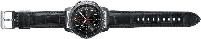 Samsung Lederarmband Alligator Grain für Samsung Gear S3 schwarz