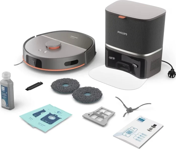 Philips XU5100/10 HomeRun 5000 Series Saug-/Wischroboter grau inkl. Absaugstation