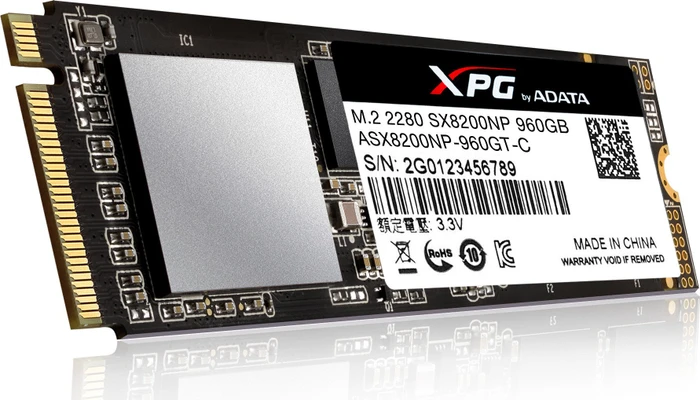 ADATA XPG SX8200 960GB, M.2 2280 / M-Key / PCIe 3.0 x4