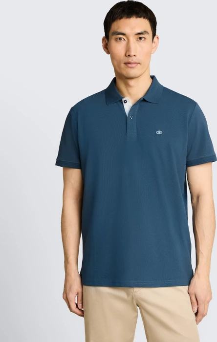 Tom Tailor Piqué Poloshirt kurzarm blau (Herren)