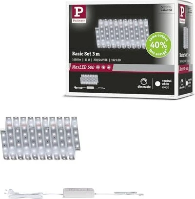 Paulmann MaxLED 500 Basisset LED-Streifen neutralweiß 3m