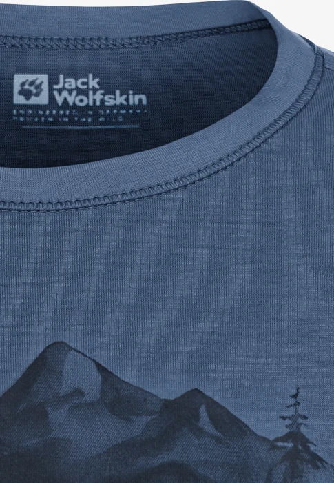 Jack Wolfskin Hiking Graphic Funktionsshirt kurzarm evening sky (Junior)