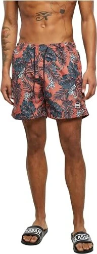 Urban Classics Pattern Badeshorts dark tropical aop (Herren)