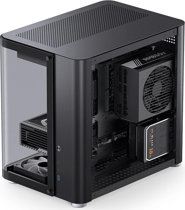 Jonsbo TK-2 2.0 Black, Glasfenster