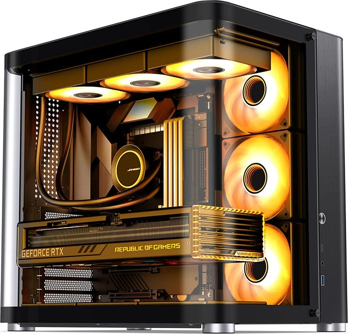 Jonsbo TK-2 2.0 Black, Glasfenster