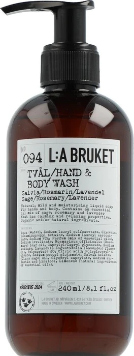 L:A Bruket No 094 Sage Rosemary Lavender Hand & Body Wash Flüssigseife