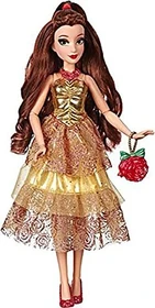 Hasbro Disney - Prinzessin - Style Serie - Belle Puppe in modernem Look mit Tasche und Schuhen