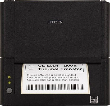 Citizen CL-E321 schwarz, Thermodirekt/Thermotransfer