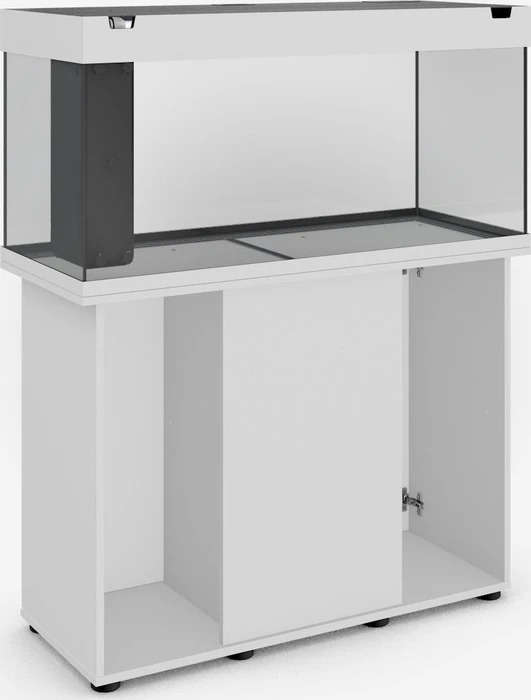 Juwel Rio 180 LED Aquarium-Set mit Unterschrank, weiß/weiß, 180l