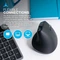 JLab JBuds Ergonomic Wireless Vertical Mouse, schwarz, USB/Bluetooth Vorschaubild