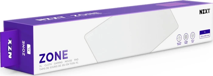 NZXT Zone XL Mouse Pad, 750x400mm, matt weiß