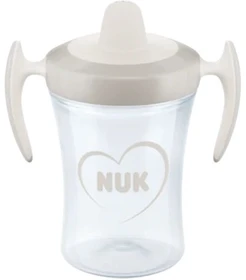 NUK Trainer Cup Trinklerntasse mit Trinktülle, 6+M, 230ml, weiß