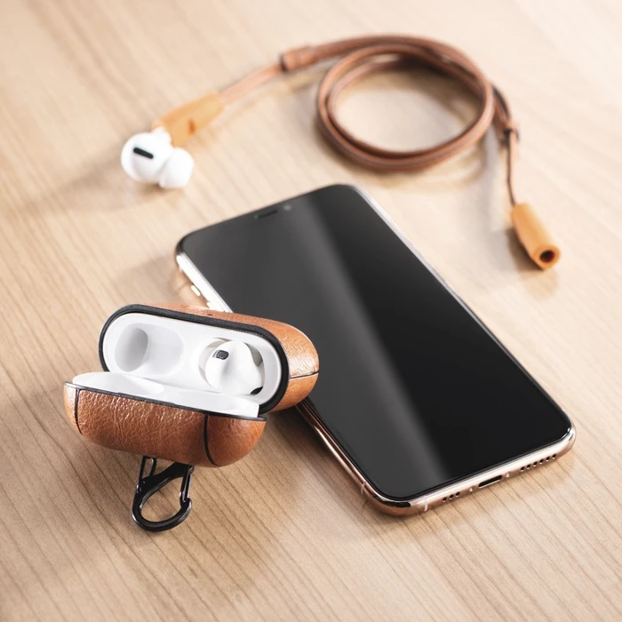 Hama Etui für Apple AirPods Pro braun