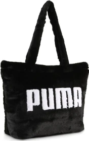 Puma UP Faux Fur Teenager Shopper puma black