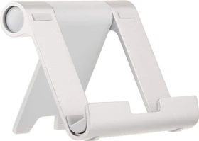 AmazonBasics tragbarer verstellbarer Ständer, Tablet-Stand 4-10", silber