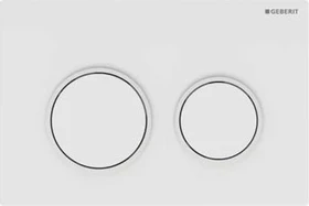 Geberit Omega20 Betätigungsplatte weiß/weiß matt/weiß