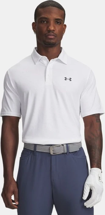 Under Armour Playoff 3.0 Poloshirt kurzarm white/distant gray/castlerock (Herren)