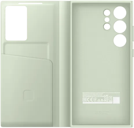 Samsung Smart View Wallet Case für Galaxy S24 Ultra light green