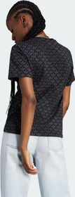 adidas Trefoil Monogram T-Shirt kurzarm schwarz (Damen)