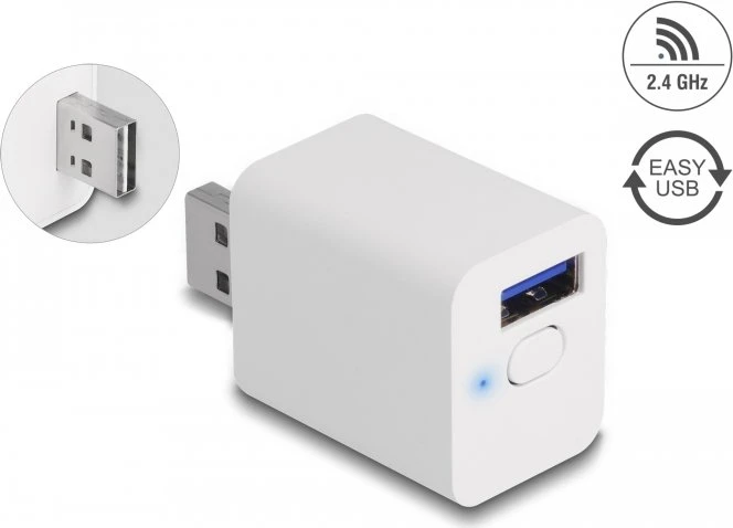 DeLOCK WLAN EasyUSB Smart Schalter MQTT, 1x USB-A
