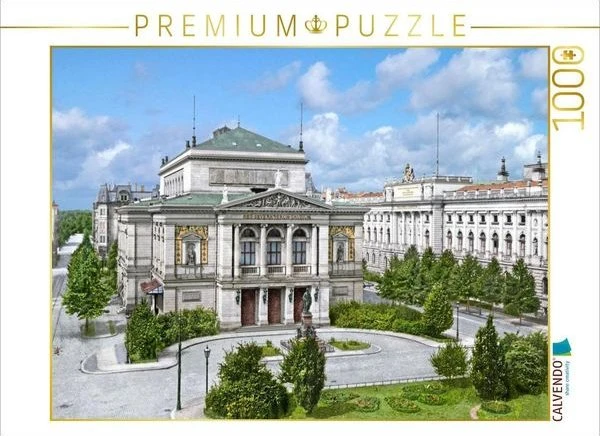 Calvendo Leipzig - Gewandhaus und Bibliothek um 1900