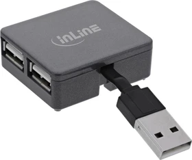 InLine 4-Port USB-Hub, USB-A 2.0 [Stecker] (33293L)