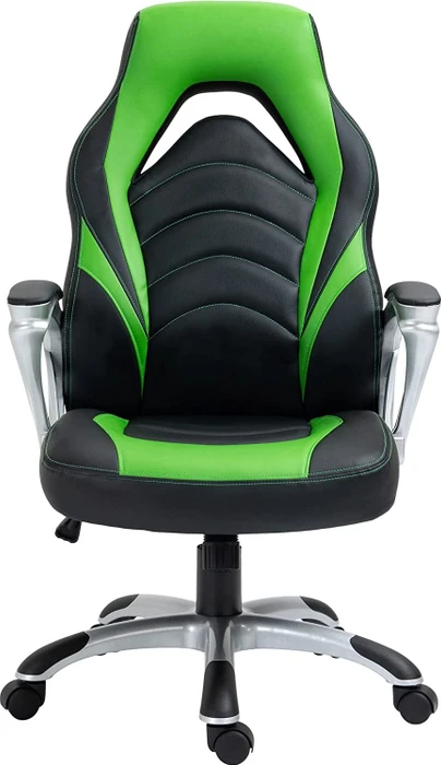 CLP Foxton Kunstleder Gamingstuhl, schwarz/grün