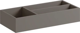 Geberit Xeno² Schubladeneinsatz, T-Unterteilung, für obere Schublade, sculturagrau/Melamin Holzstruktur