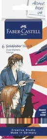 Faber-Castell Goldfaber Sketch Dual Marker Manga sortiert, 6er-Set