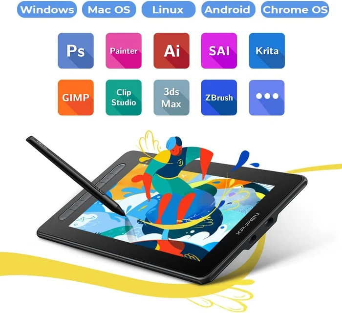 XP-Pen Artist 10 (2. Generation), schwarz