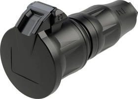 PCE Schutzkontaktkupplung KD fb SH IP54 schwarz Serie TopTaurus2