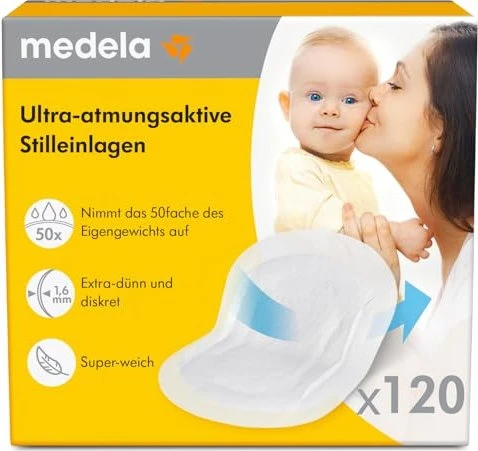 Medela Ultra atmungsaktive Einweg-Stilleinlagen, 120 Stück