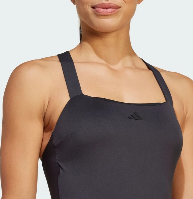 adidas Iconisea Padded Premium X-Back Badeanzug schwarz/weiß (Damen)