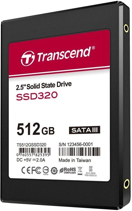 Transcend SSD320 512GB, 2.5" / SATA 6Gb/s