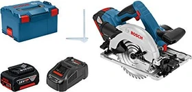 Bosch Professional GKS 18V-57 G Akku-Handkreissäge inkl. L-Boxx + 2 Akkus 5.0Ah