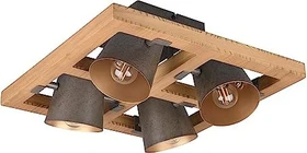 Trio Bell Spot 4-flammig nickel matt